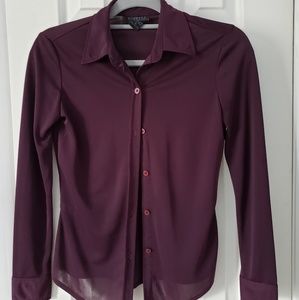 Express LS sheer blouse